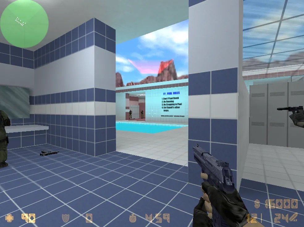 Gameplay Counter-Strike 1.6 - Pool Day